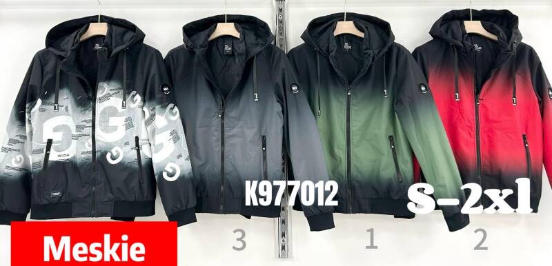 Kurtka męska cienka Roz S-2XL, 1 Kolor Paczka 5 szt